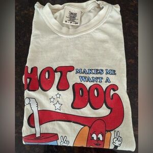 Summertime Tee with Hot Dog Print 🌭
